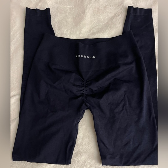 YoungLA Core Seamless Leggings - Navy - Large - Picture 3 of 3